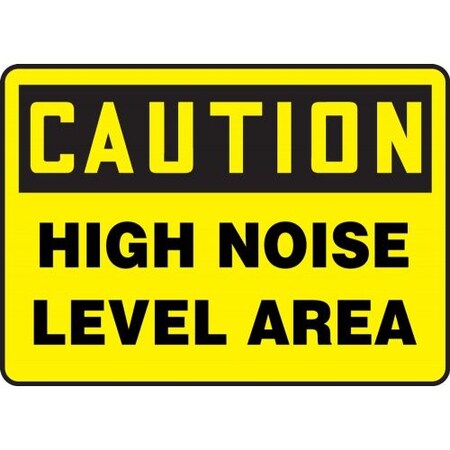 OSHA CAUTION SAFETY SIGN HIGH NOISE MPPA638XL